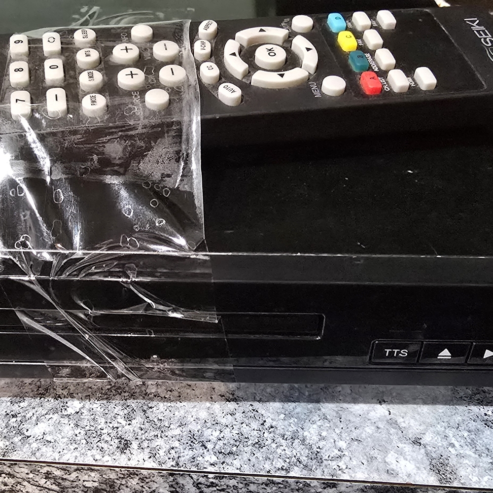 Black DVD Player with Remote